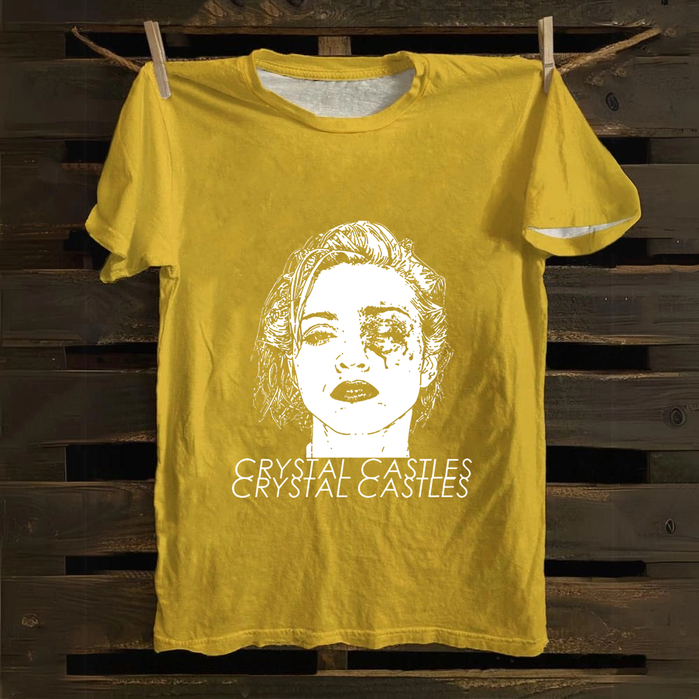 Crystal Castles Band Cotton T-Shirt