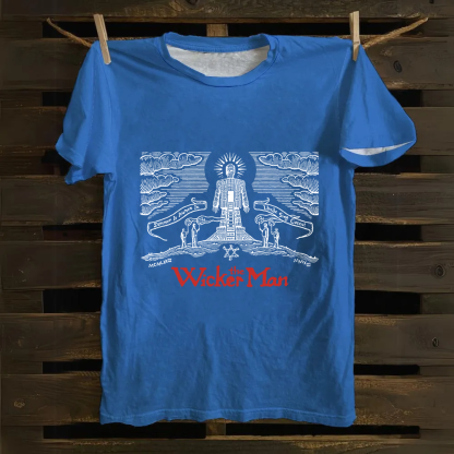Unisex Vintage The Wicker Man Movie Cotton T-Shirt