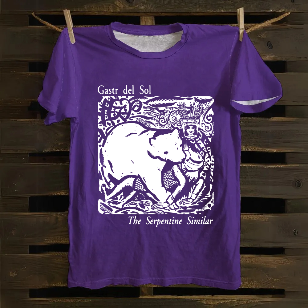 Unisex Vintage  Gastr del Sol Band Cotton T-Shirt