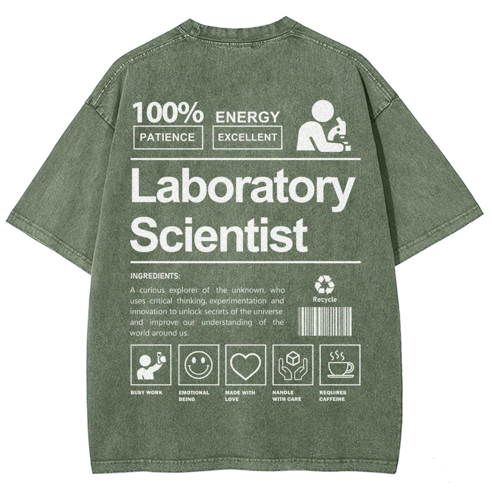 Laboratory Scientist Unisex Fit Washed T-Shirt