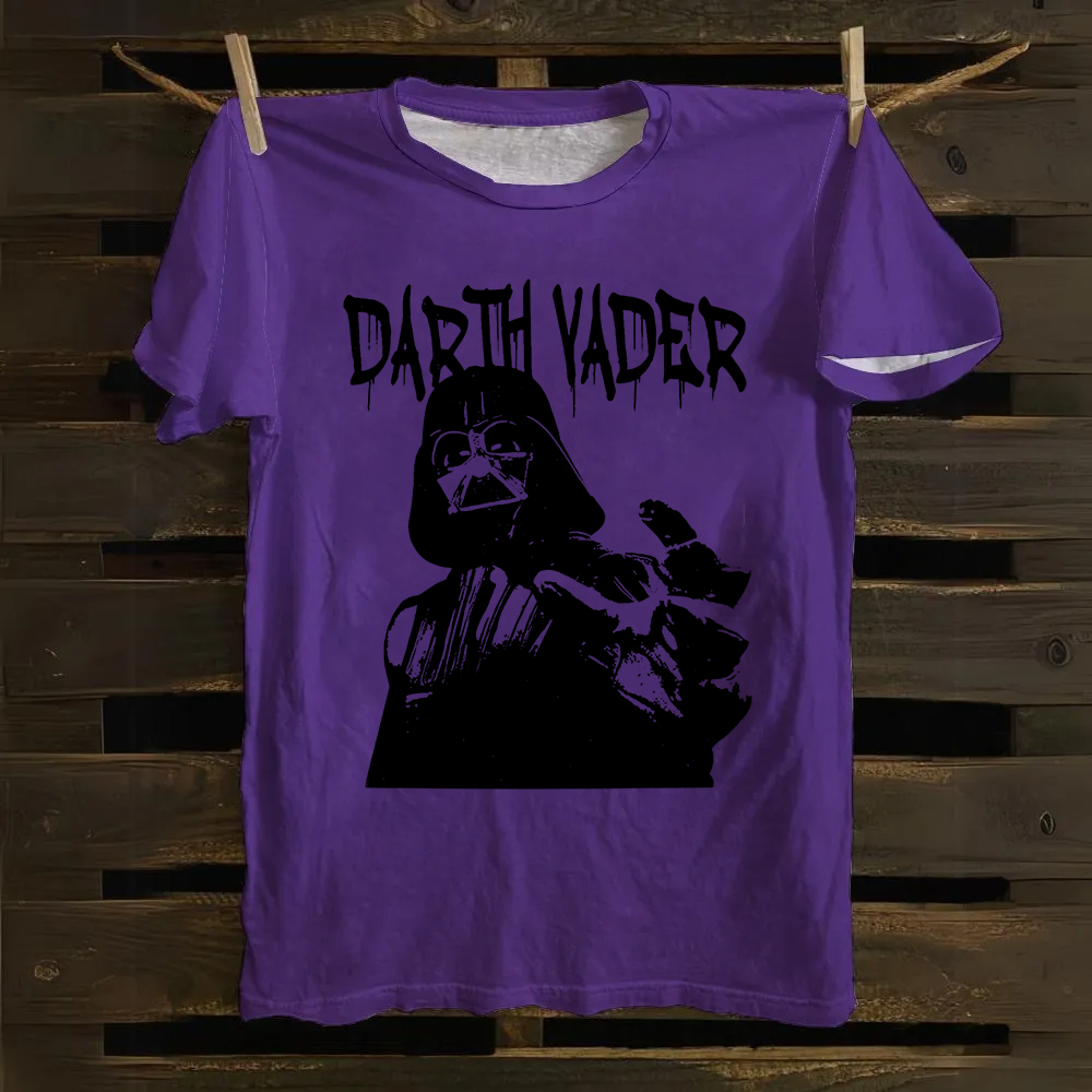 Darth Vader Star Wars Movie Casual Printed Cotton T-Shirt