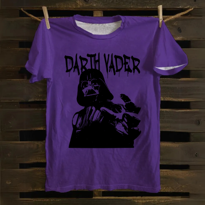 Darth Vader Star Wars Movie Casual Printed Cotton T-Shirt