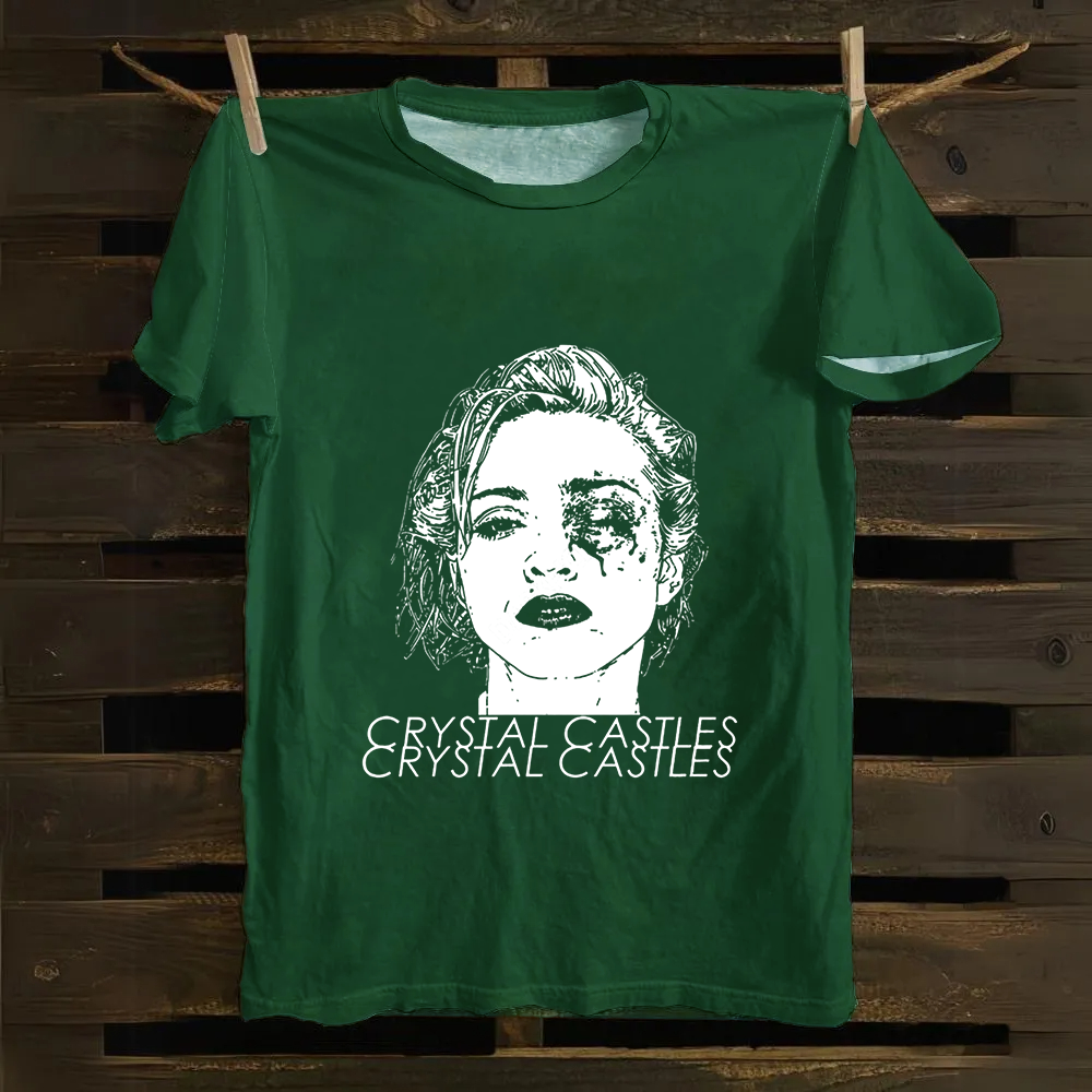 Crystal Castles Band Cotton T-Shirt