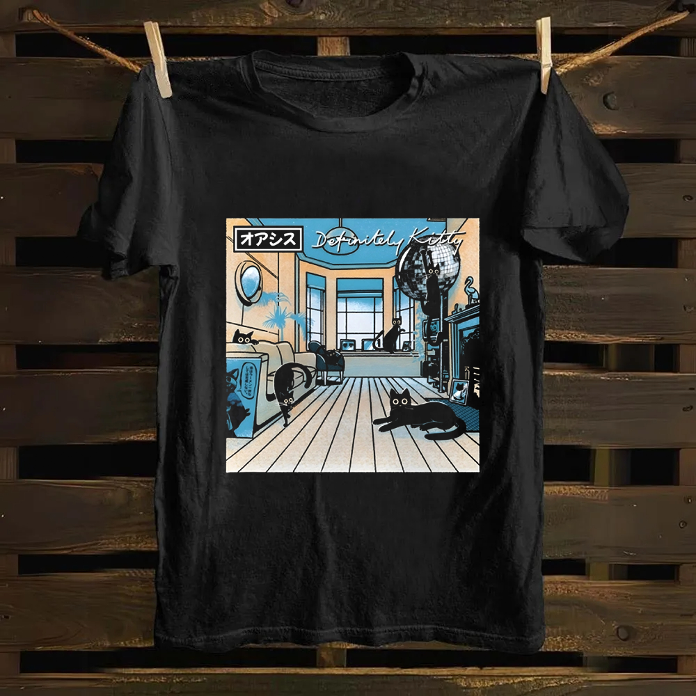 Unisex Vintage Definitely Kitty Cotton T-Shirt