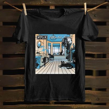 Unisex Vintage Definitely Kitty Cotton T-Shirt