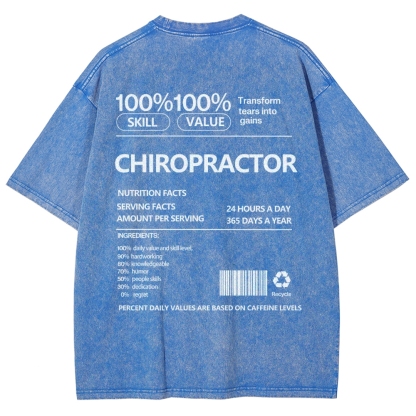 CHIROPRACTOR Unisex Fit Washed T-Shirt