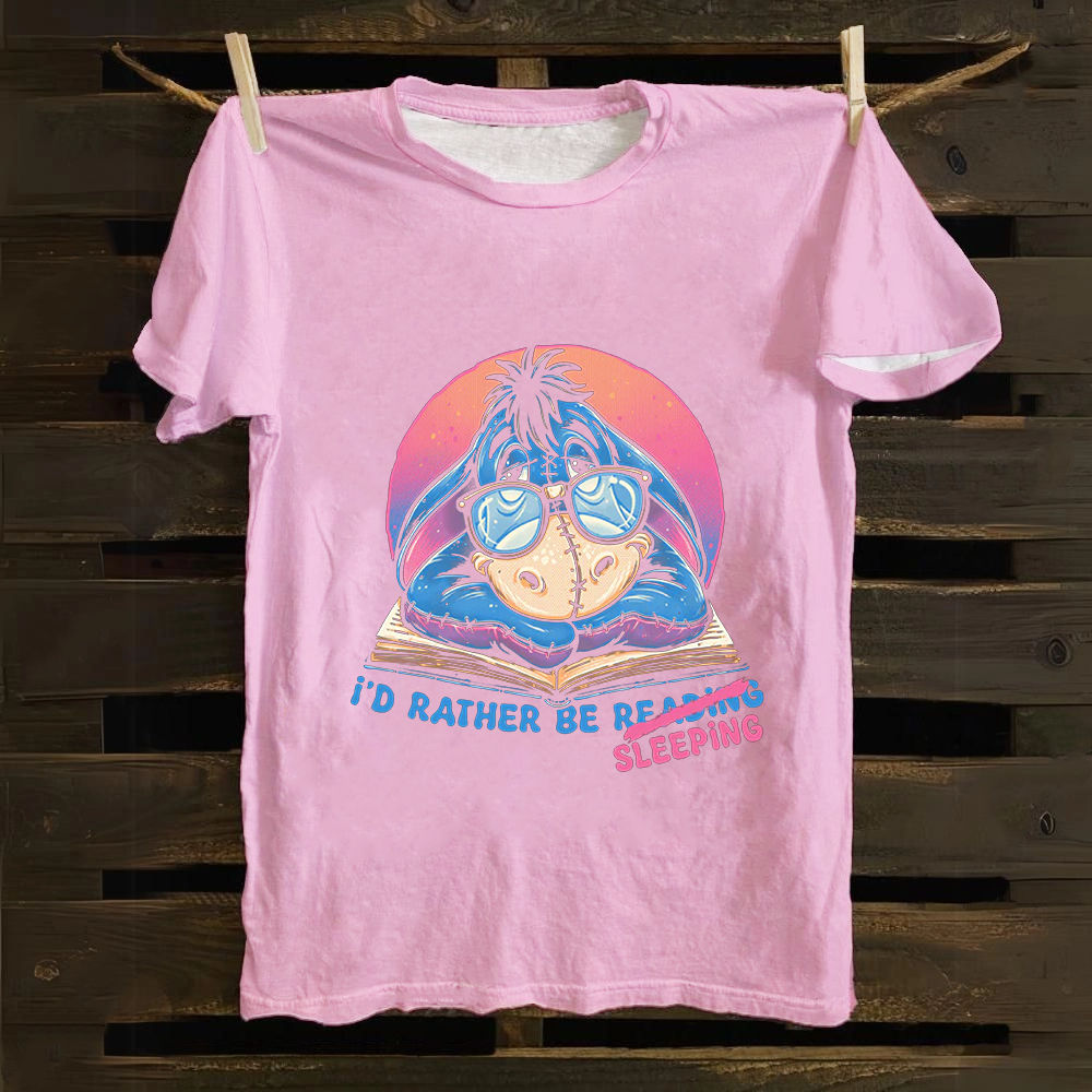 Unisex Vintage Rather Be Sleeping  Cotton T-Shirt