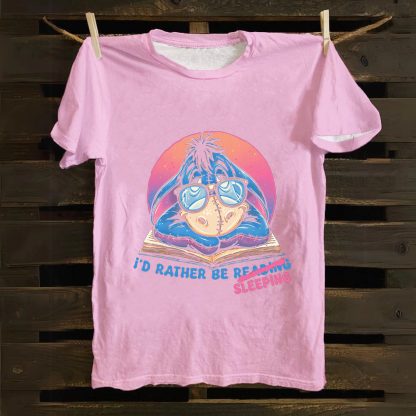 Unisex Vintage Rather Be Sleeping  Cotton T-Shirt