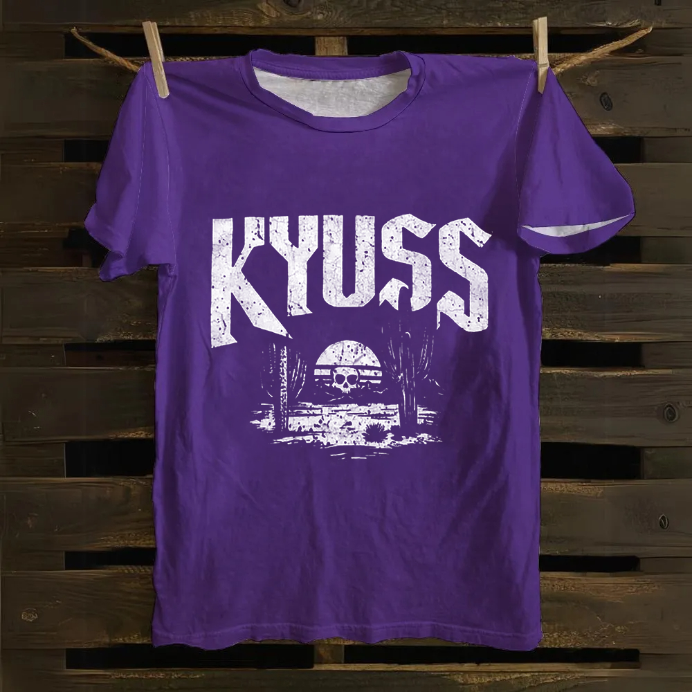 Unisex Vintage  Kyuss Band Cotton T-Shirt