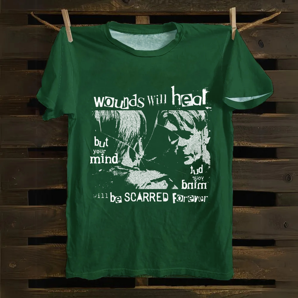 Unisex Vintage Silent Hill Horror Movie Cotton T-Shirt