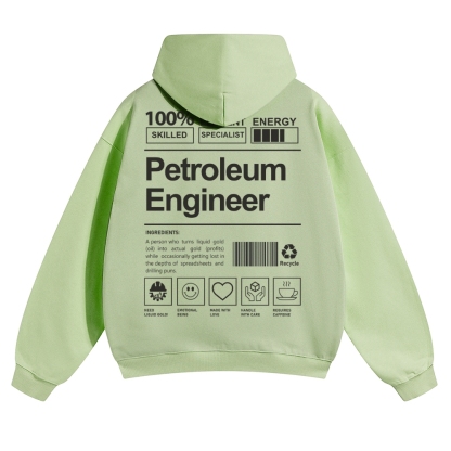 Petroleum Engineer Solid Color Hoodie