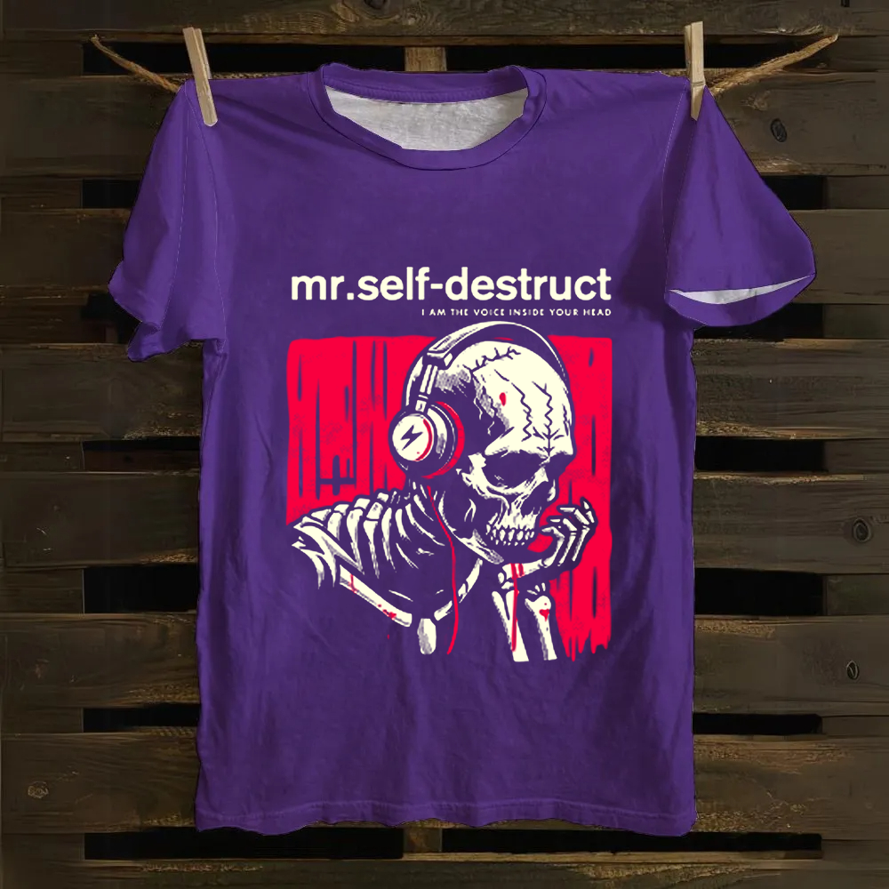Nine Inch Nails Mr Self Destruct Music Cotton T-Shirt