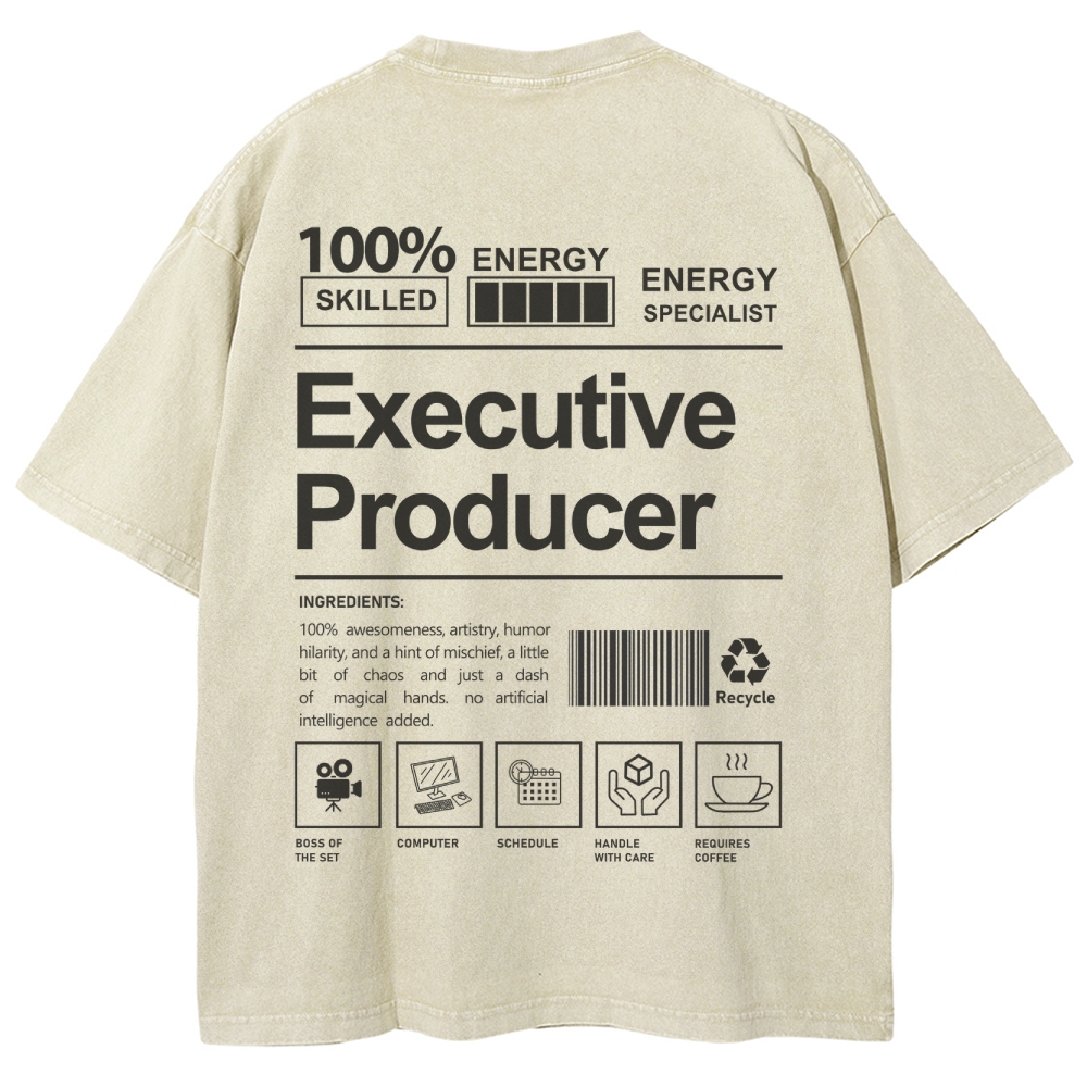 Executive Producer Unisex Fit Washed T-Shirt