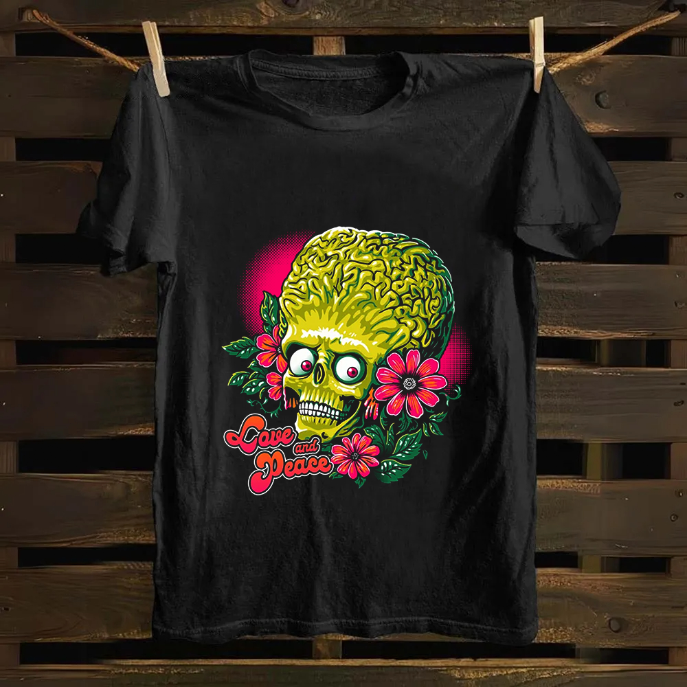 Unisex Vintage Love and Peace  Cotton T-Shirt
