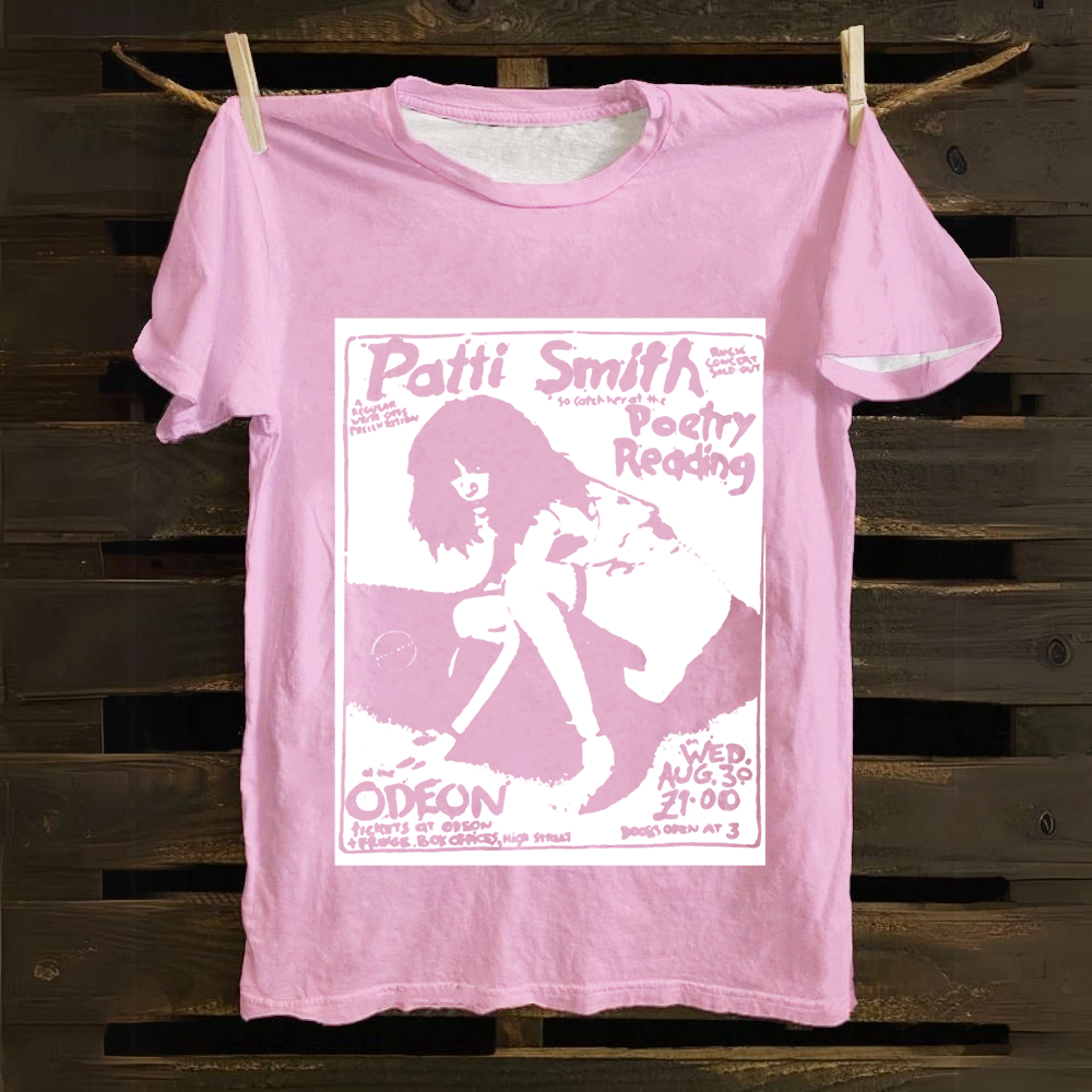 Patti Smith Celebrities Cotton T-Shirt