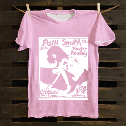 Patti Smith Celebrities Cotton T-Shirt