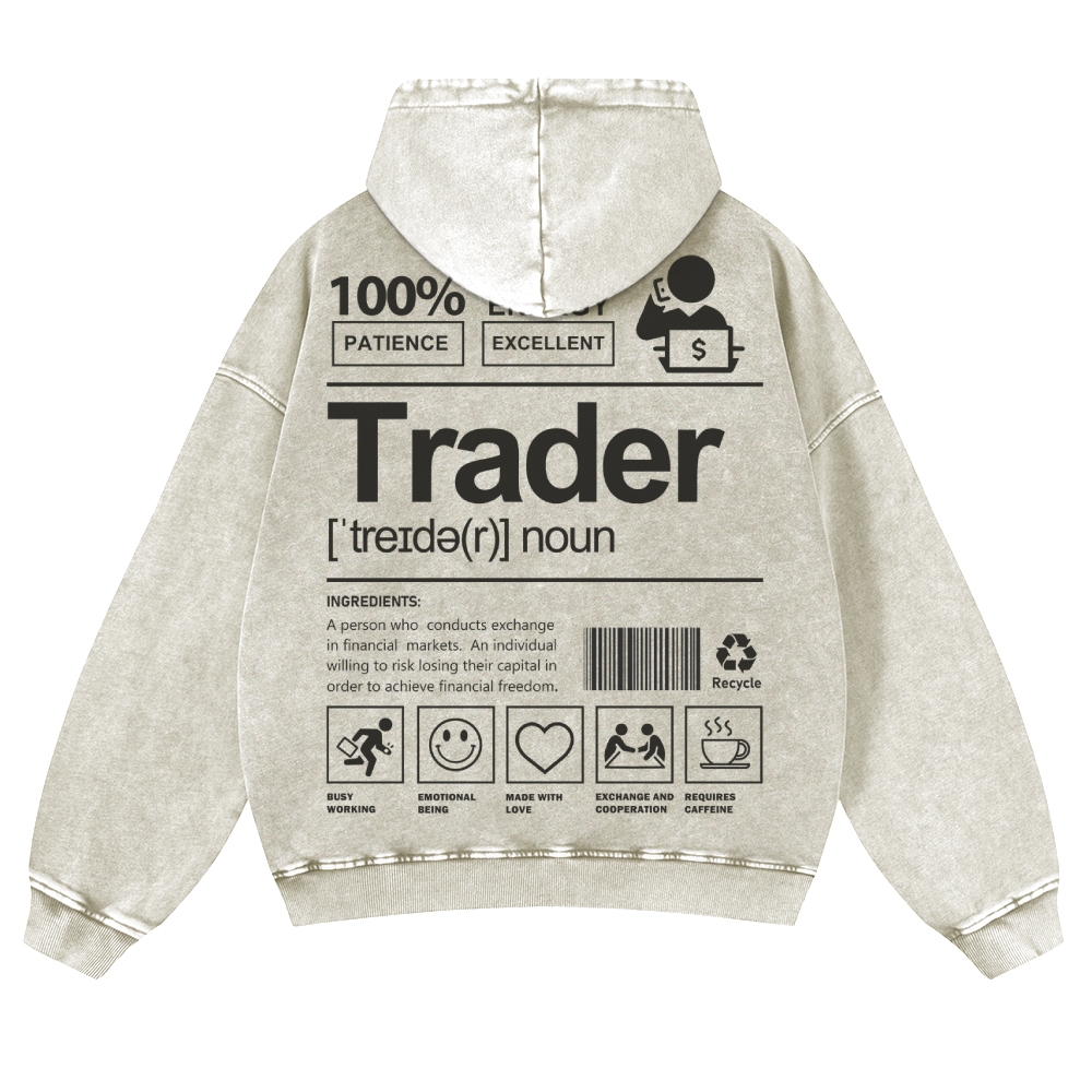 Trader Casual Washed Hoodie