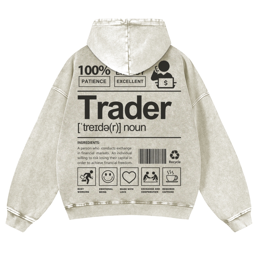 Trader Casual Washed Hoodie