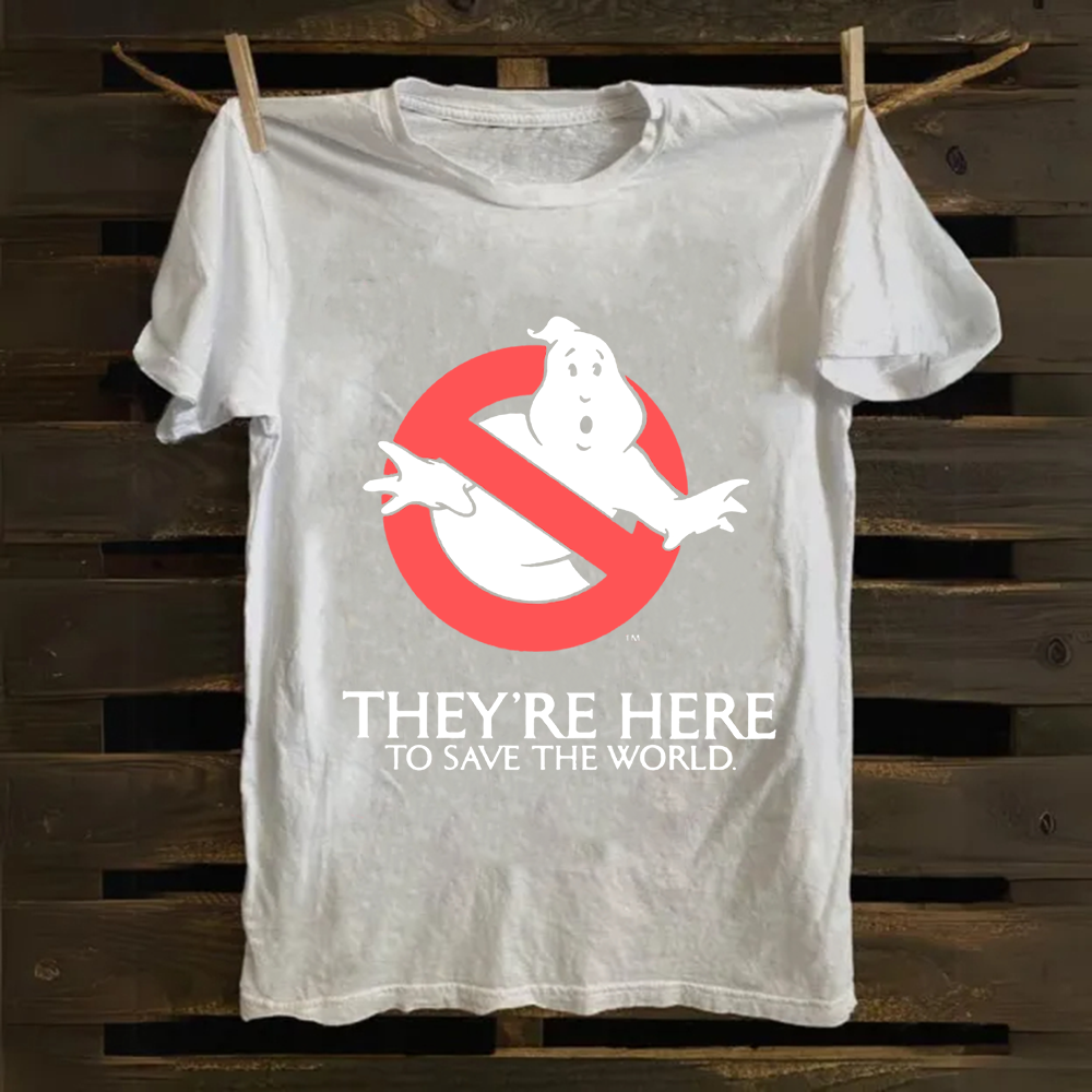 Unisex Vintage  Ghostbusters Horror Movie  Cotton T-Shirt