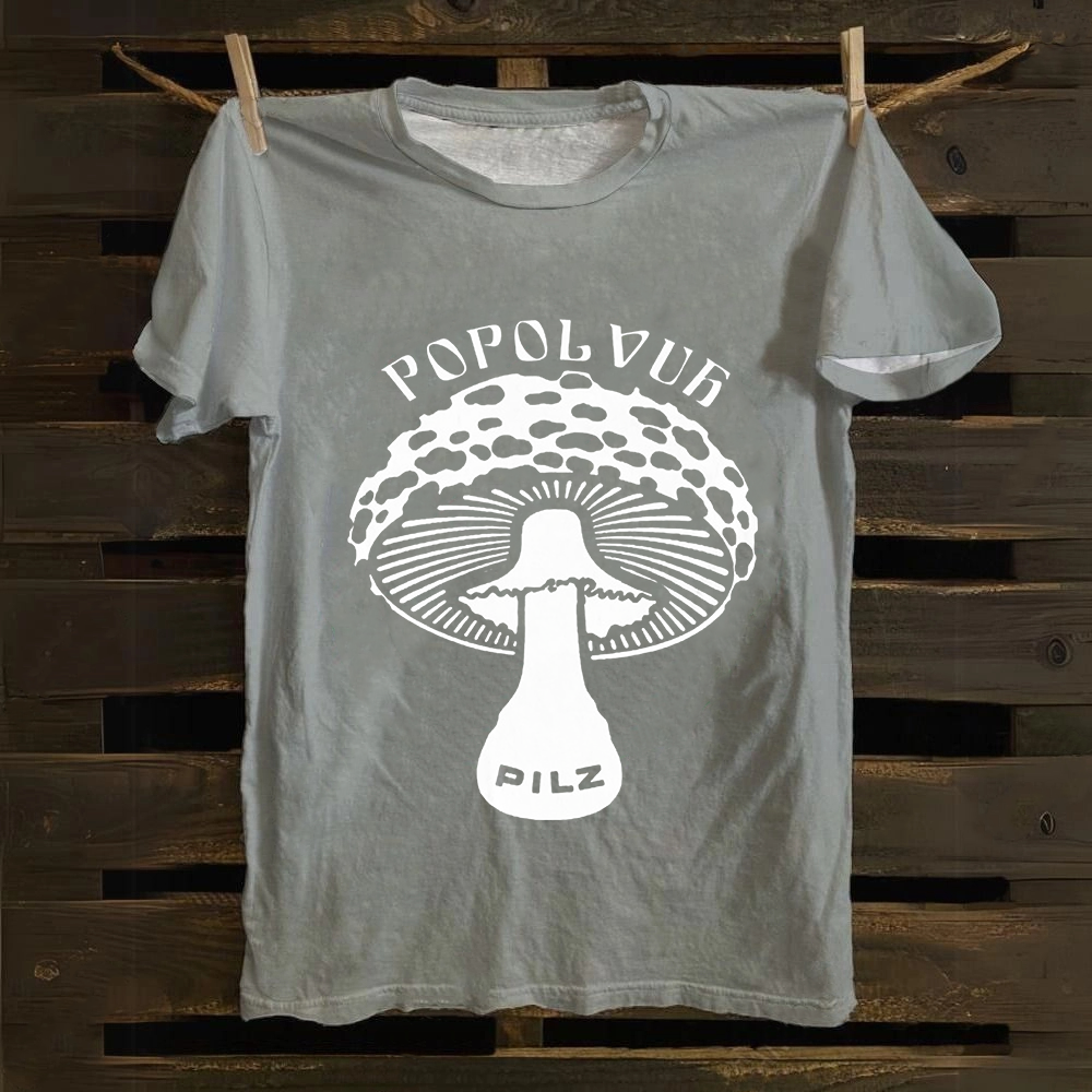 Unisex Vintage  Popol Vuh Rock Band Cotton T-Shirt