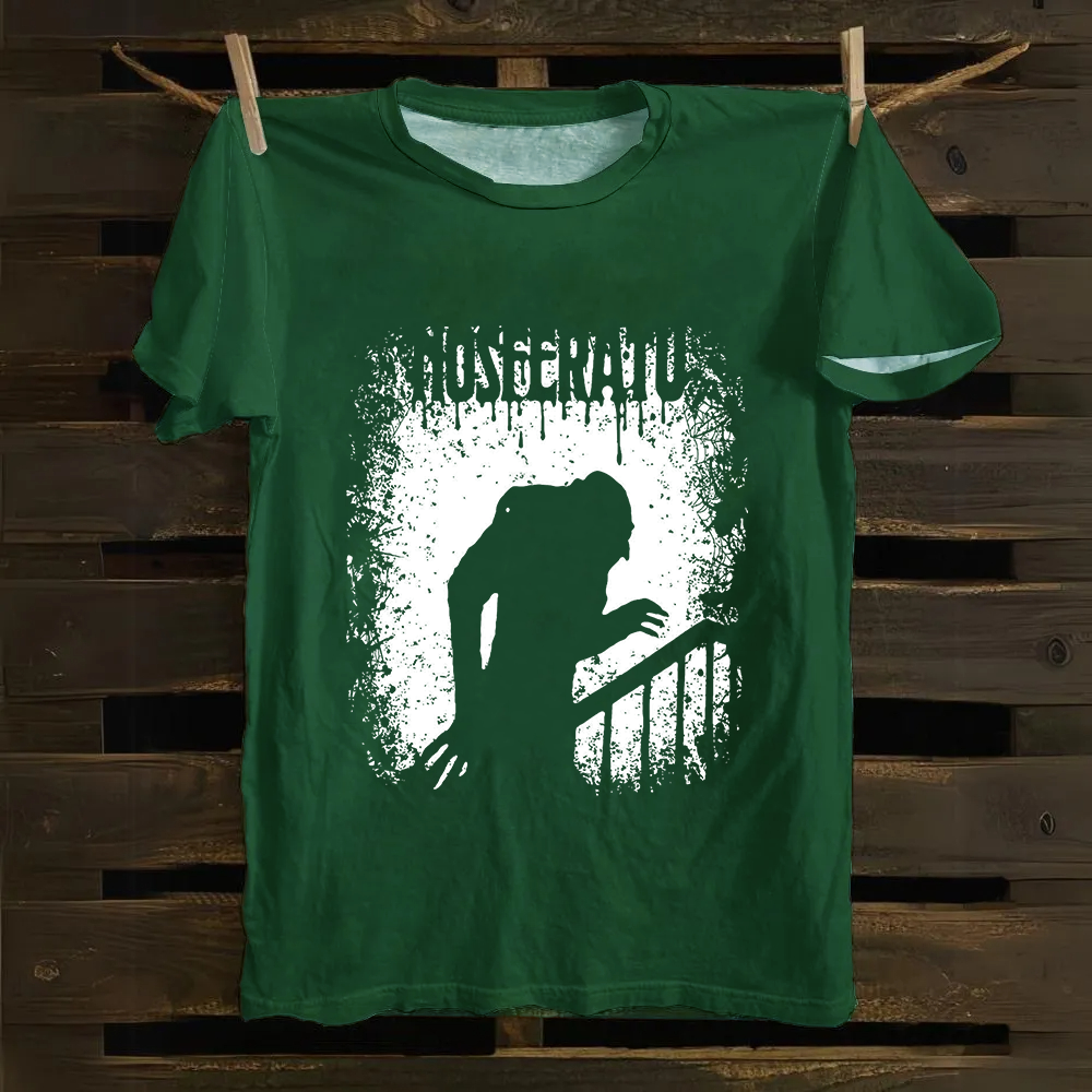 Unisex Vintage  Nosferatu 1922 Horror Movie  Cotton T-Shirt