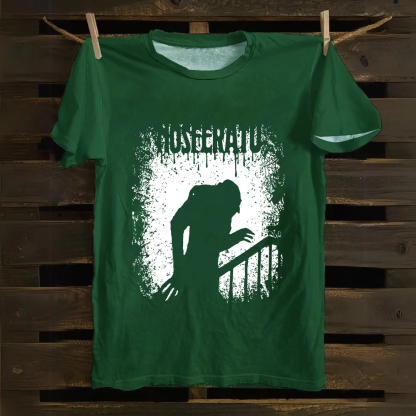Unisex Vintage  Nosferatu 1922 Horror Movie  Cotton T-Shirt