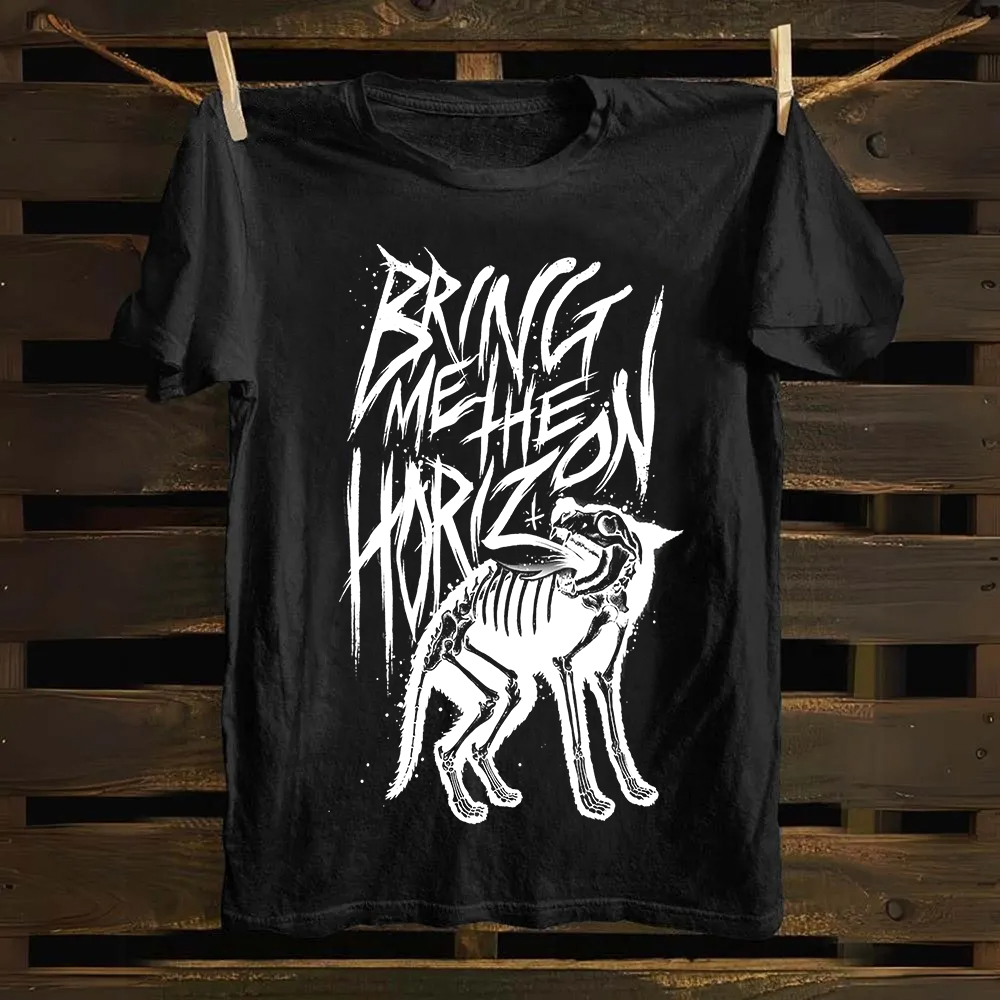 Unisex Vintage Bring Me the Horizon Rock Band cotton T-Shirt