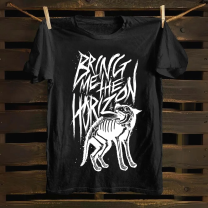 Unisex Vintage Bring Me the Horizon Rock Band cotton T-Shirt