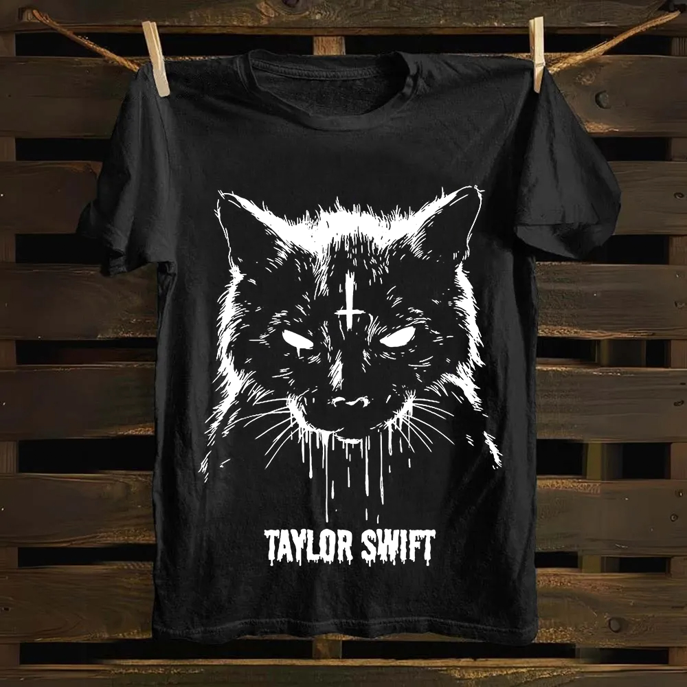 Unisex Vintage  Cotton Taylor Swift Singer T-Shirt
