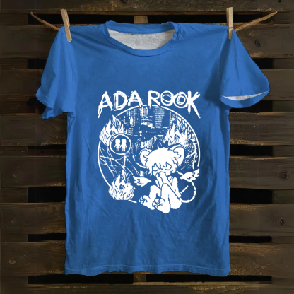 Unisex Vintage Ada Rook Musician Singer Cotton T-Shirt