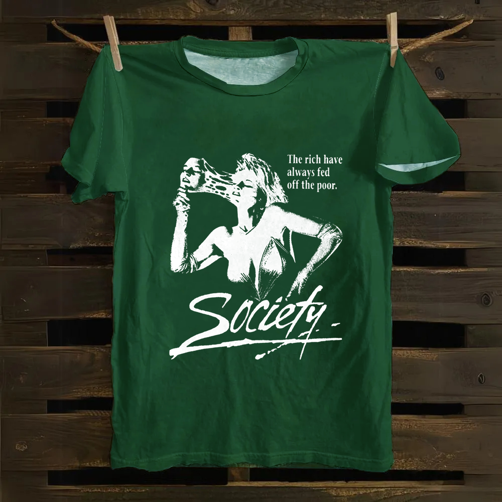 Unisex Vintage Society Film Horror Movie Cotton T-Shirt