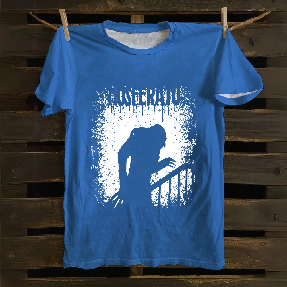 Unisex Vintage  Nosferatu 1922 Horror Movie  Cotton T-Shirt