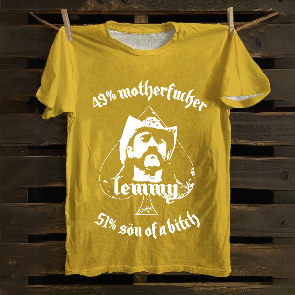  Motörhead Vintage Lemmy Motorhead cotton T-Shirt