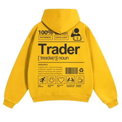 Trader Solid Color Hoodie