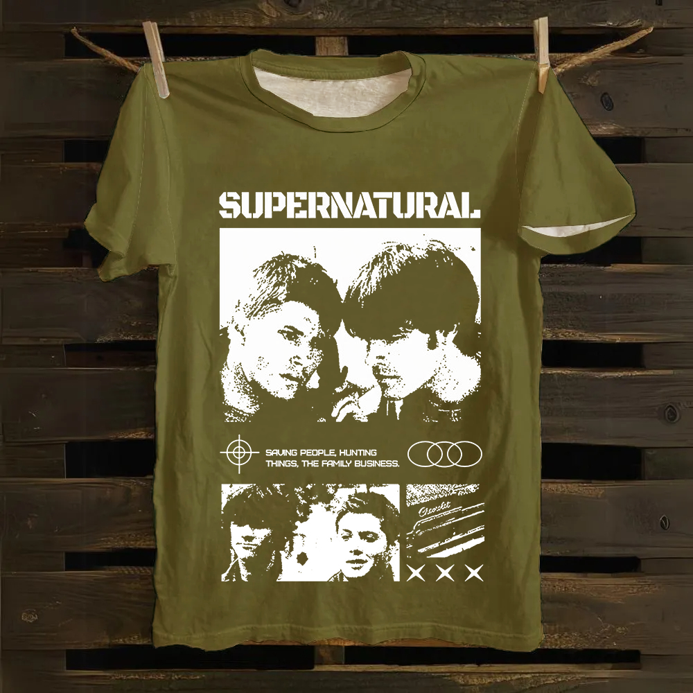 Supernatural TV Series Cotton T-Shirt