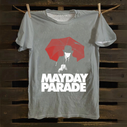 Unisex Vintage  Mayday Parade Rock Band  Cotton T-Shirt
