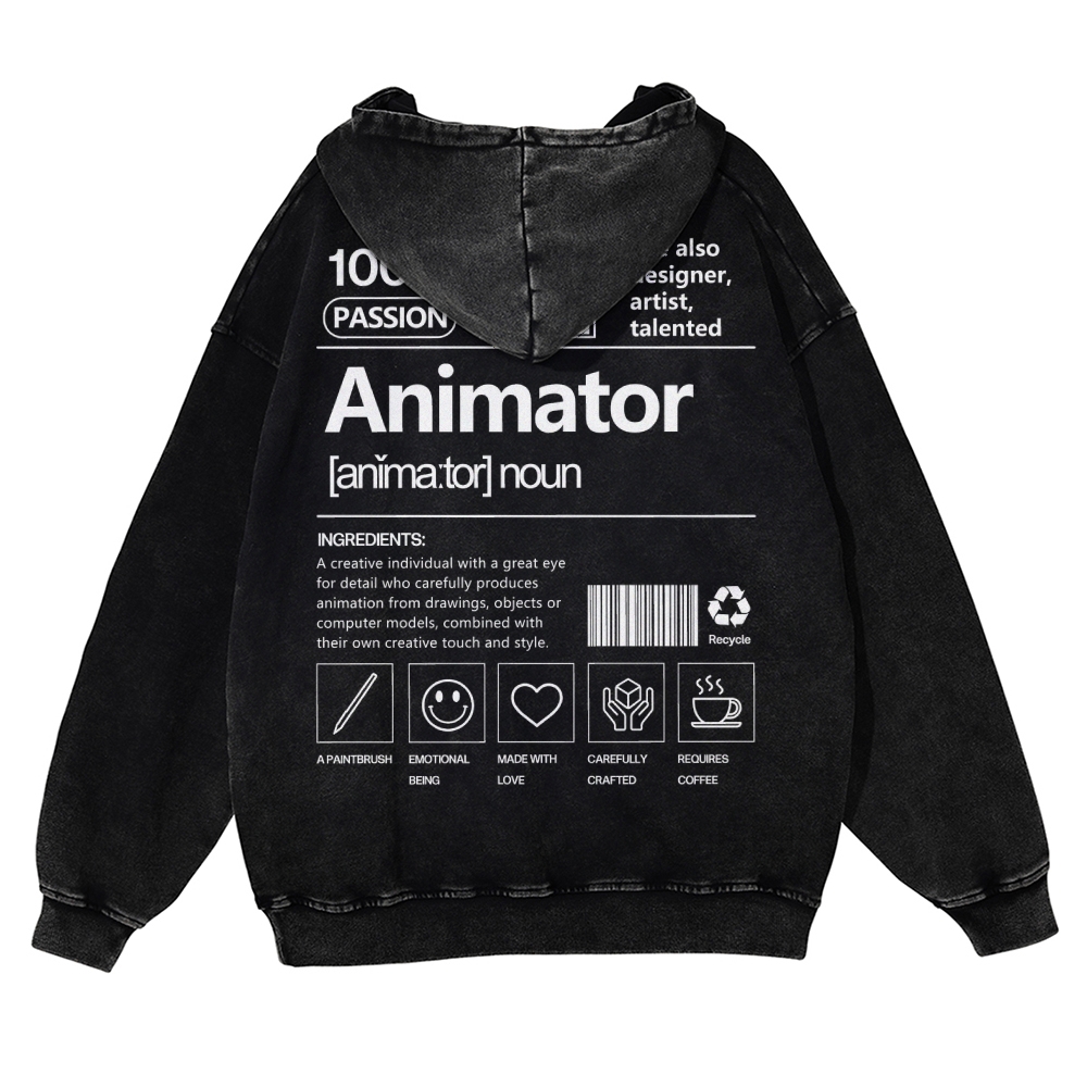 Animator Casual Washed Hoodie