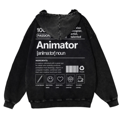 Animator Casual Washed Hoodie