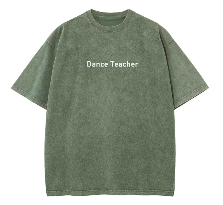 Dance Teacher Unisex Fit Washed T-Shirt wearishow