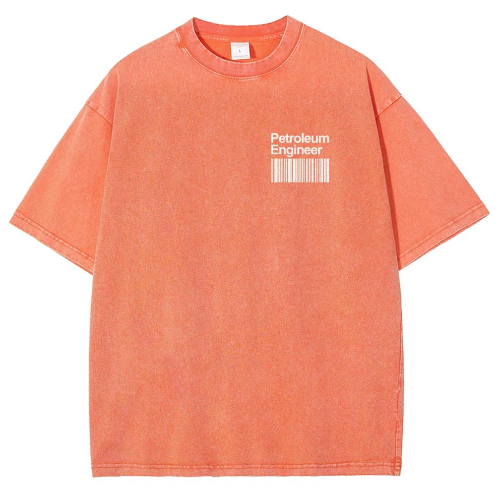 Petroleum Engineer Unisex Fit Washed T-Shirt