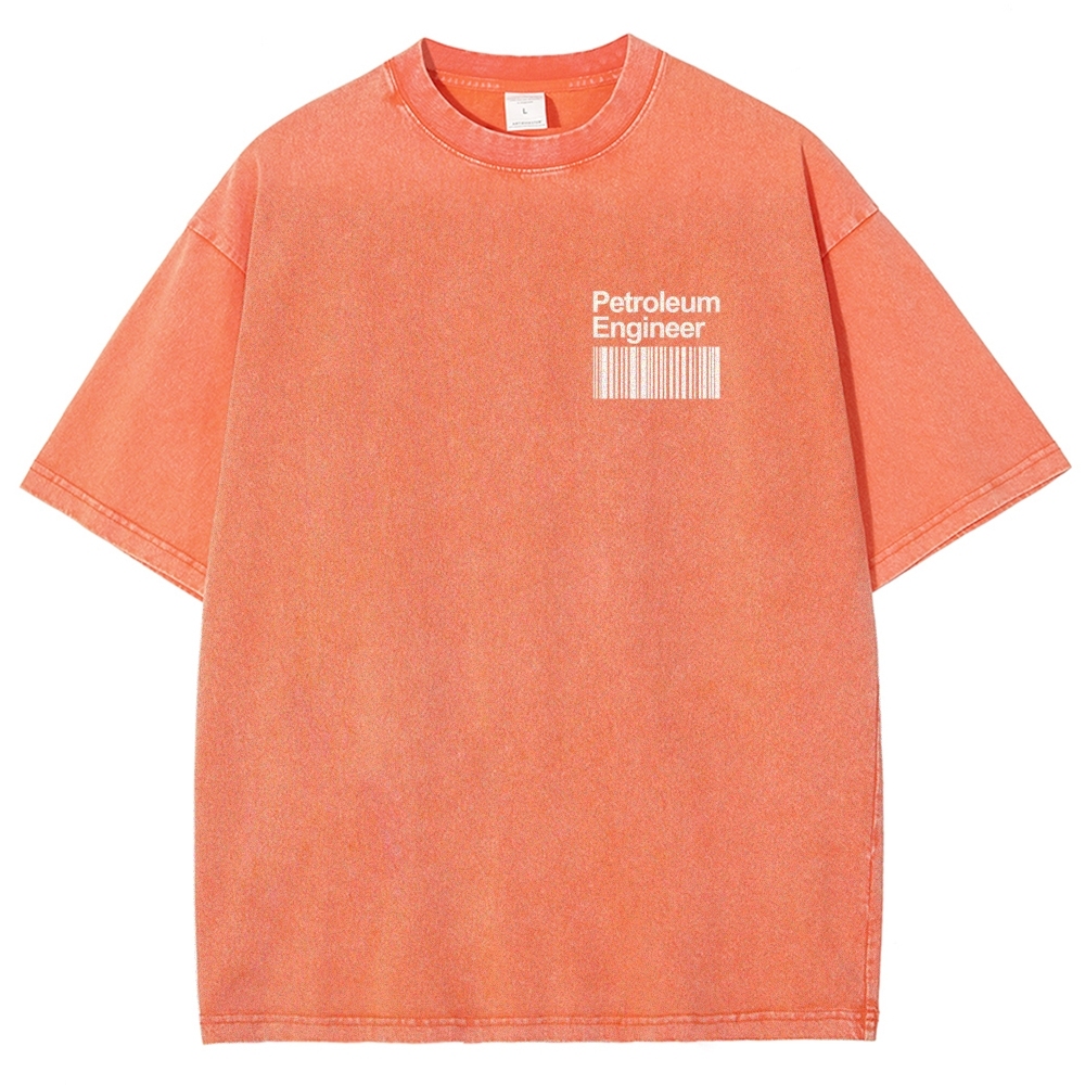 Petroleum Engineer Unisex Fit Washed T-Shirt