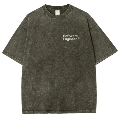 Software Engineer Unisex Fit Washed T-Shirt