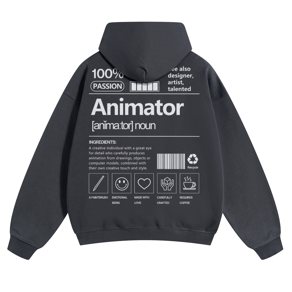 Animator Solid Color Hoodie