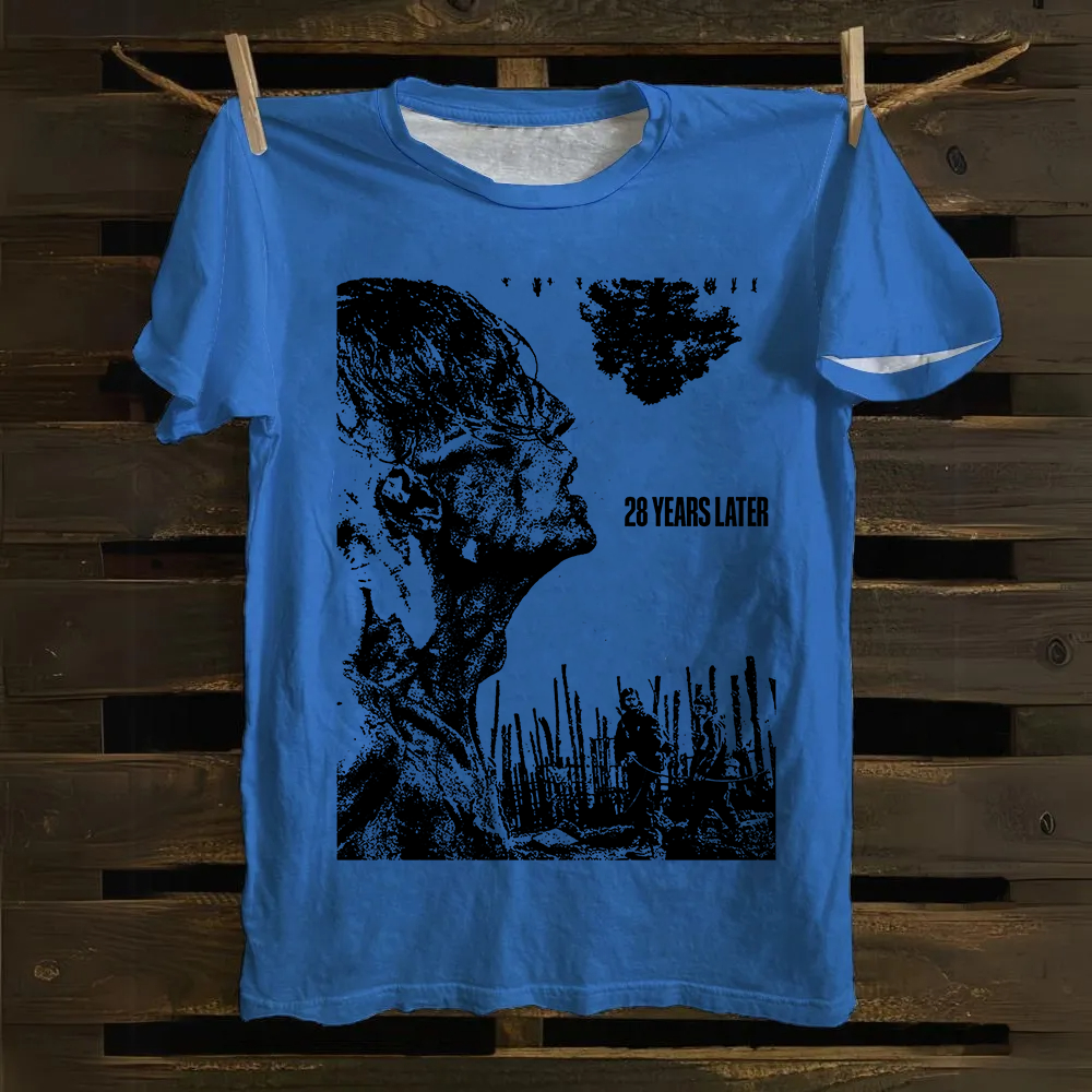 Unisex Vintage 28 years later horror movie 2025 Cotton T-Shirt