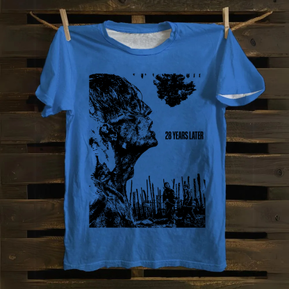 Unisex Vintage 28 years later horror movie 2025 Cotton T-Shirt