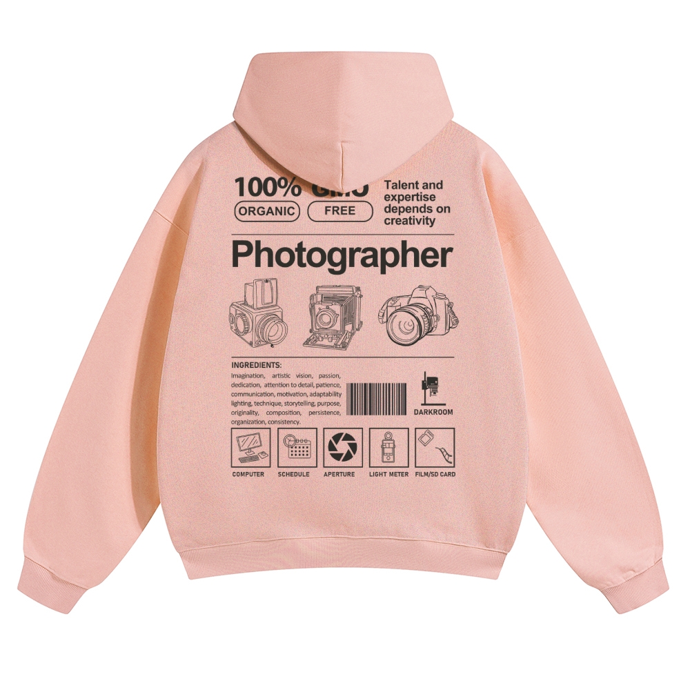 Photographer Solid Color Hoodie