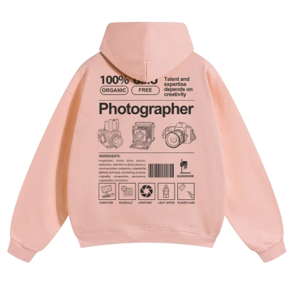 Photographer Solid Color Hoodie