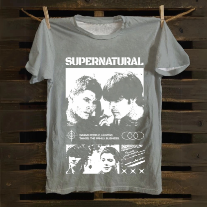 Supernatural TV Series Cotton T-Shirt