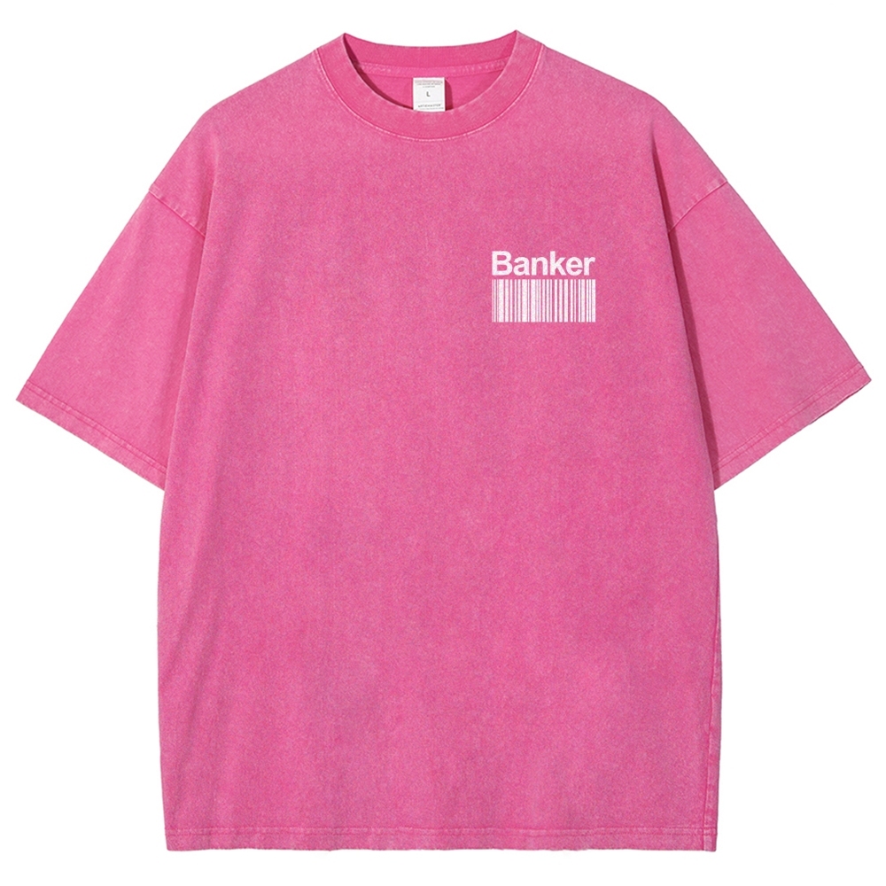 Banker Unisex Fit Washed T-Shirt