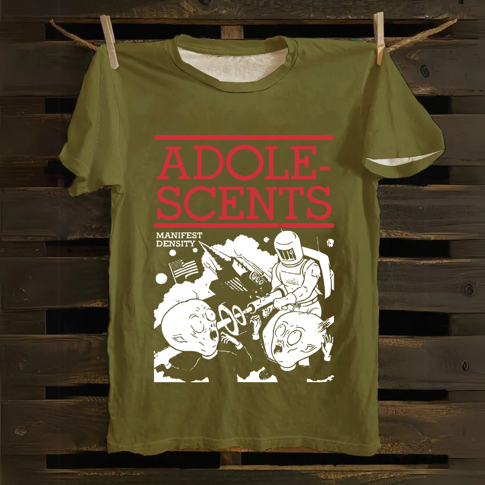 Unisex Vintage  Adolescents Band Cotton T-Shirt